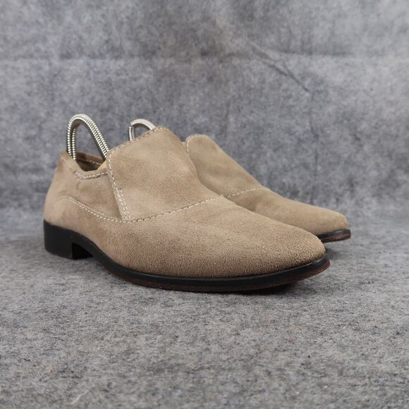 Free People Shoes Women 36.5 Bootie Loafer Leather Slip On Brady Career Boho Tan - Picture 1 of 14